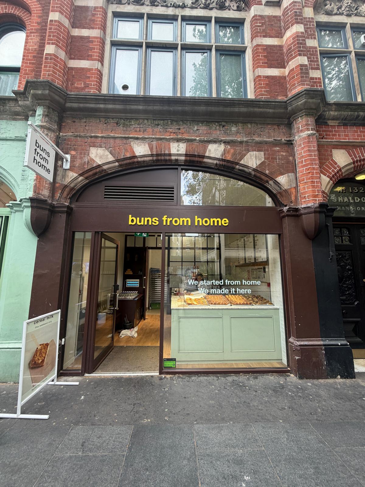 Shopfront window cleaning